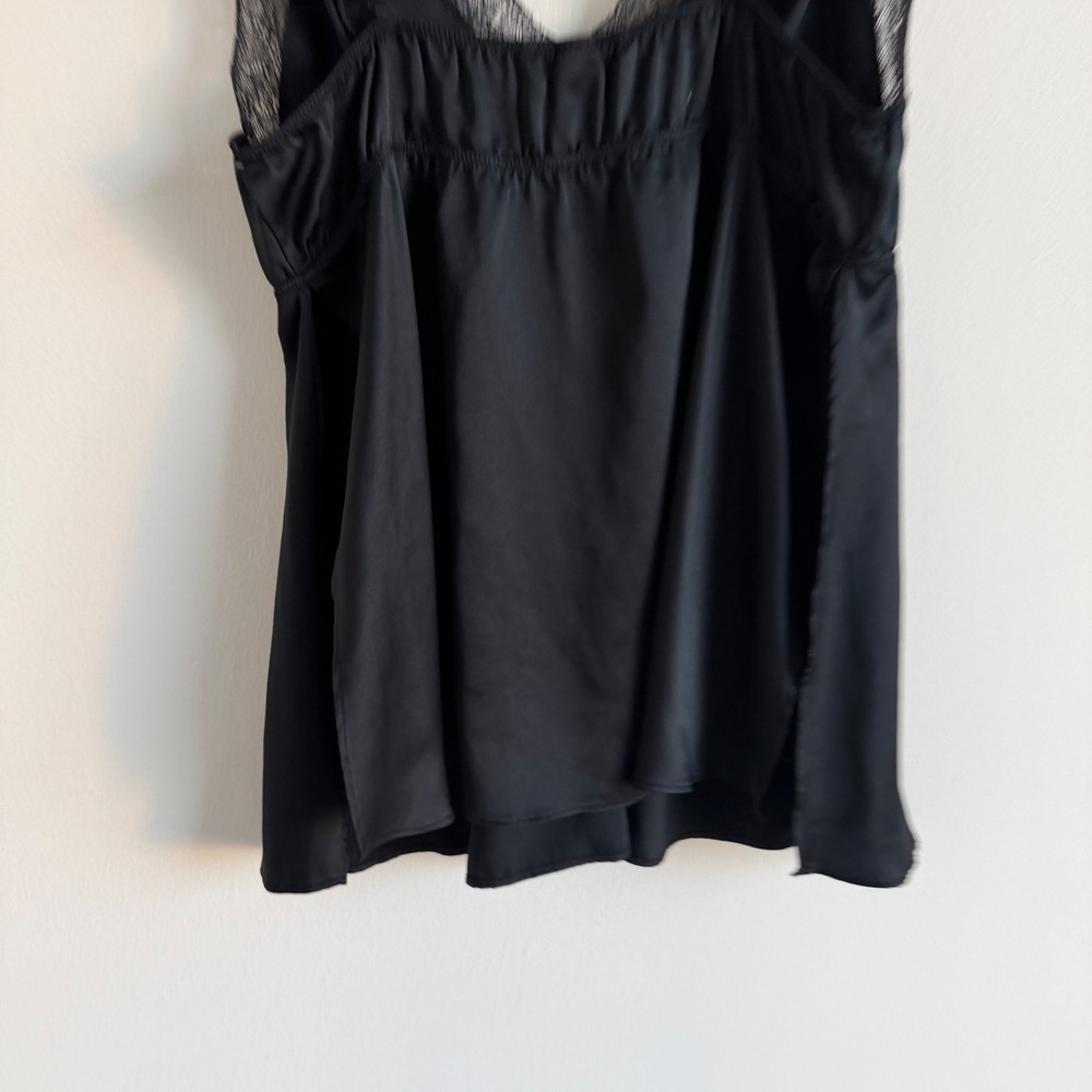 Victoria's Secret Black Lace and Satin Cami Size Large‎ - Picture 7 of 8